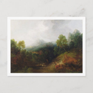 Thomas Gainsborough   A Mountain Valley with Rusti Postcard