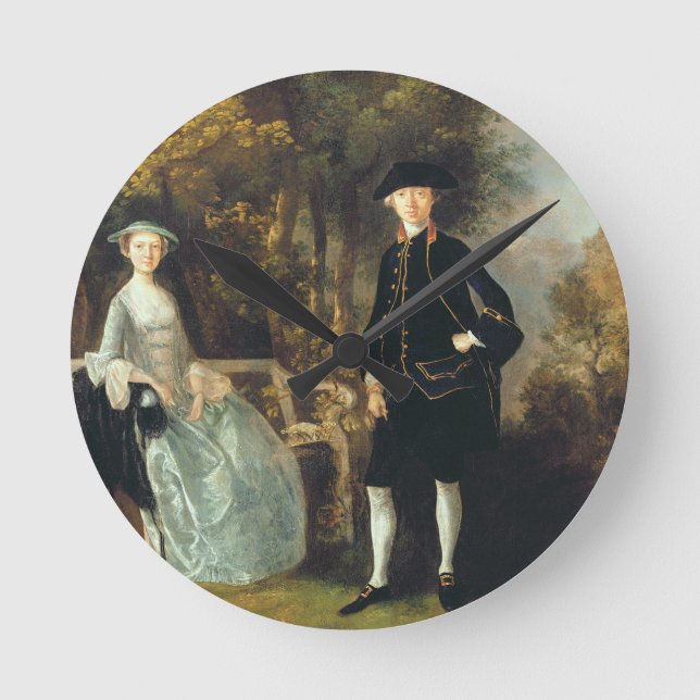 Thomas Gainsborough | Lady Lloyd and her son, Rich Round Clock (Front)