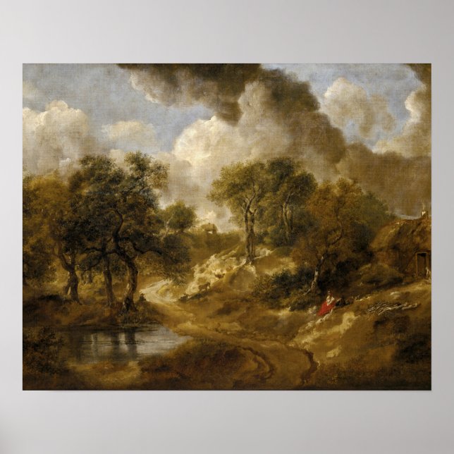 Thomas Gainsborough - Landscape in Suffolk Poster (Front)