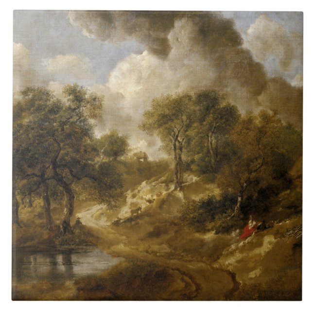 Thomas Gainsborough - Landscape in Suffolk Tile (Front)