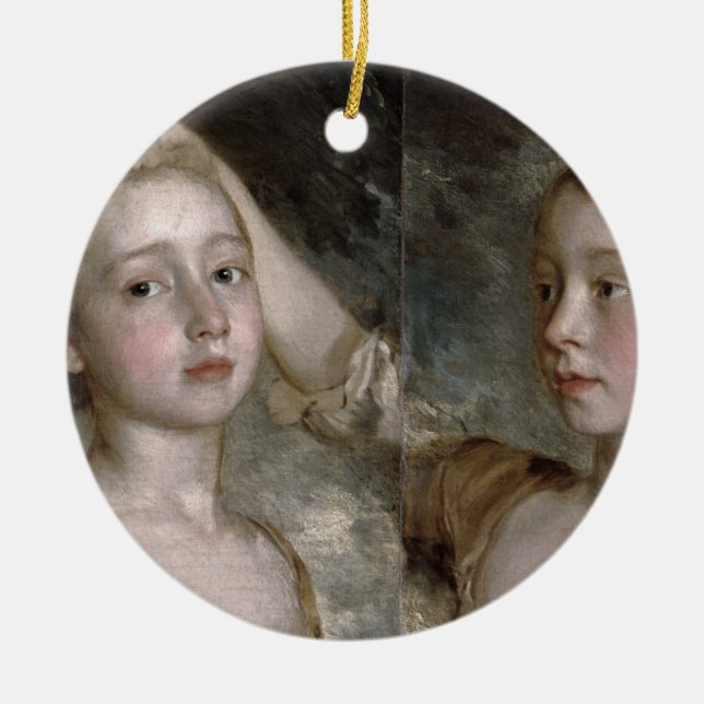 Thomas Gainsborough | The Painter's Daughters Mary Ceramic Ornament (Front)