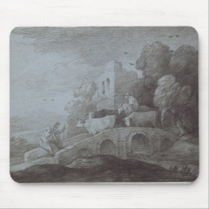 Thomas Gainsborough Wooded Landscape with Herdsm Mouse Pad
