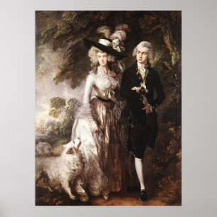 Thomas Gainsborough's Mr and Mrs William Hallett Poster