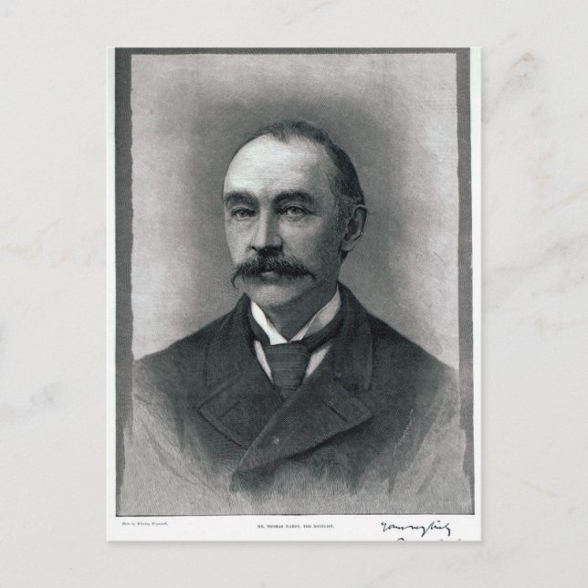 Thomas Hardy, 1892 Postcard (Front)