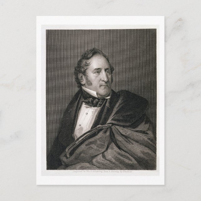 Thomas Hart Benton, engraved by William G. Armstro Postcard (Front)