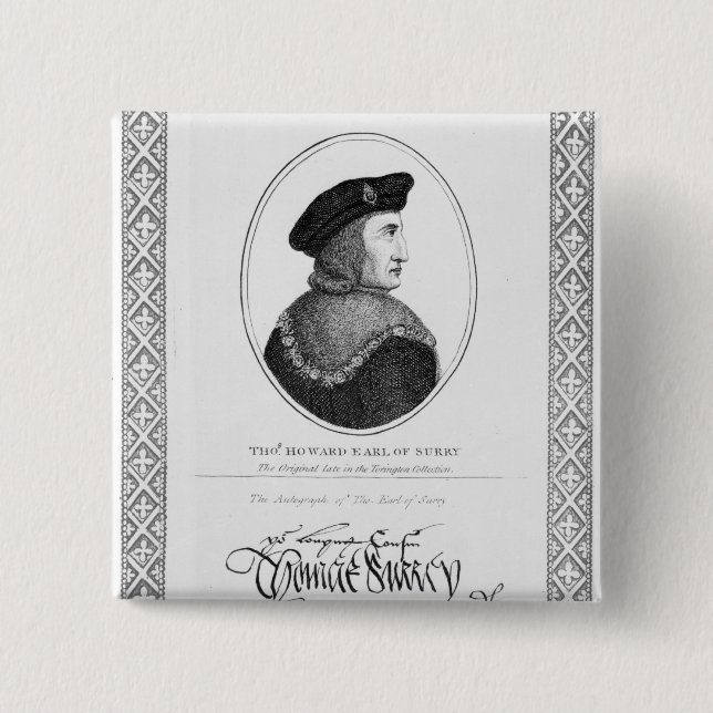 Thomas Howard 15 Cm Square Badge (Front)