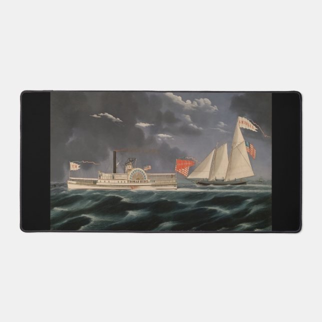  Thomas Hunt and the America 1852 Desk Mat (Front)