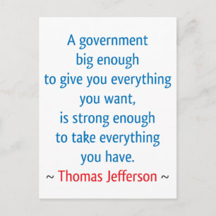 Thomas Jefferson #1 Postcard