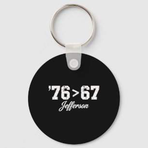 Thomas Jefferson 76 67 Self-evident Make History F Key Ring