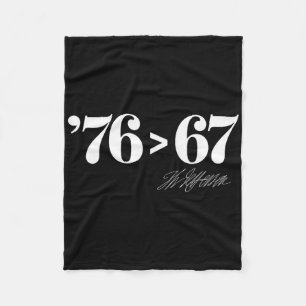 Thomas Jefferson 76 > 67 Self-evident Minimal M Fleece Blanket