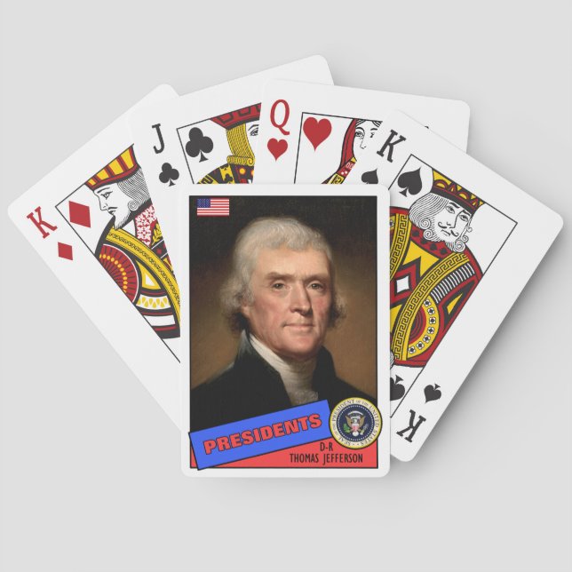 Thomas Jefferson Baseball Card (Back)