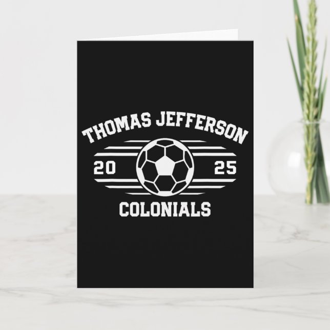 Thomas Jefferson Colonials Soccer Ll 2025  Card (Front)