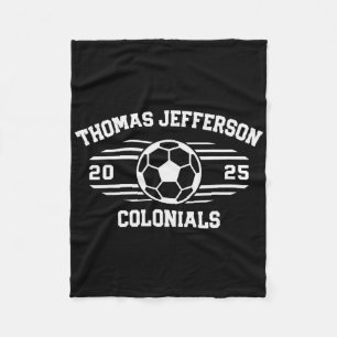 Thomas Jefferson Colonials Soccer Ll 2025 Fleece Blanket