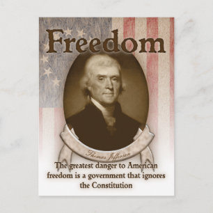 Thomas Jefferson - Freedom Postcard