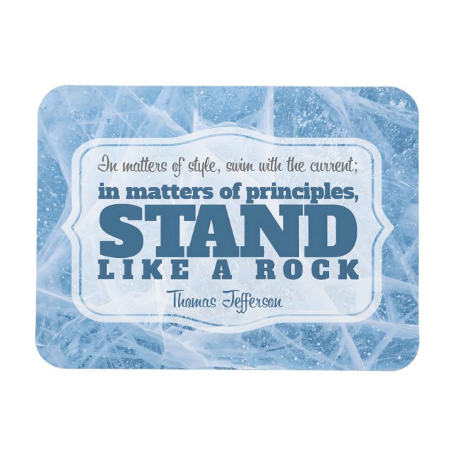 Thomas Jefferson Inspirational Quote "Principle" Magnet (Horizontal)