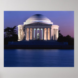 Thomas Jefferson Memorial at Dusk Poster