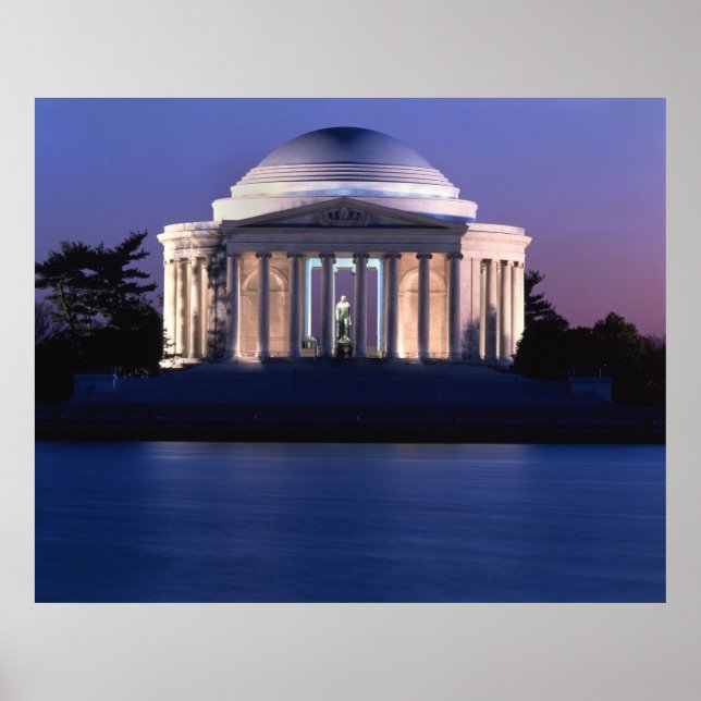 Thomas Jefferson Memorial at Dusk Poster (Front)