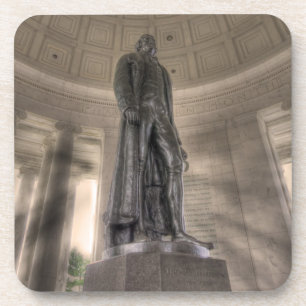 Thomas Jefferson Memorial Bronze Statue Coaster