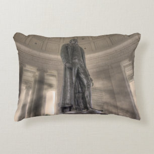 Thomas Jefferson Memorial Bronze Statue Decorative Cushion