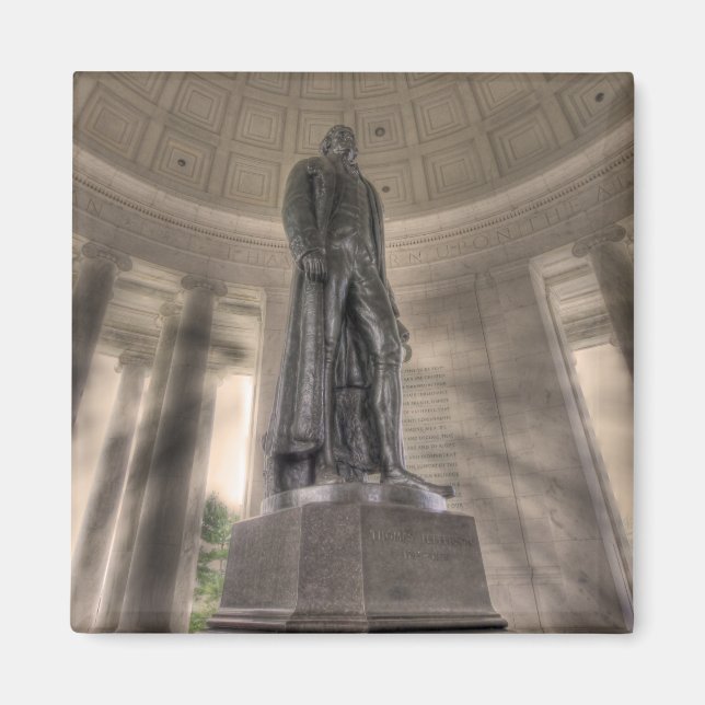 Thomas Jefferson Memorial Bronze Statue Magnet (Front)
