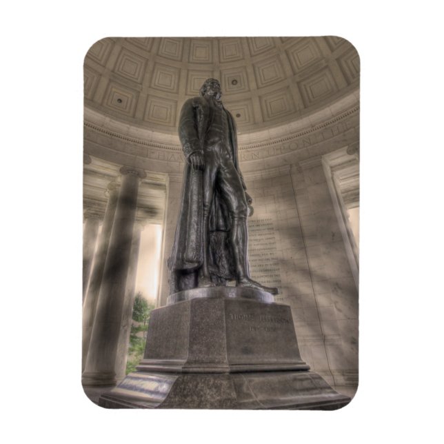 Thomas Jefferson Memorial Bronze Statue Magnet (Vertical)
