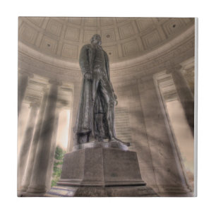 Thomas Jefferson Memorial Bronze Statue Tile