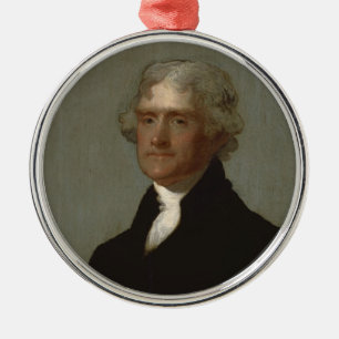 Thomas Jefferson Metal Ornament