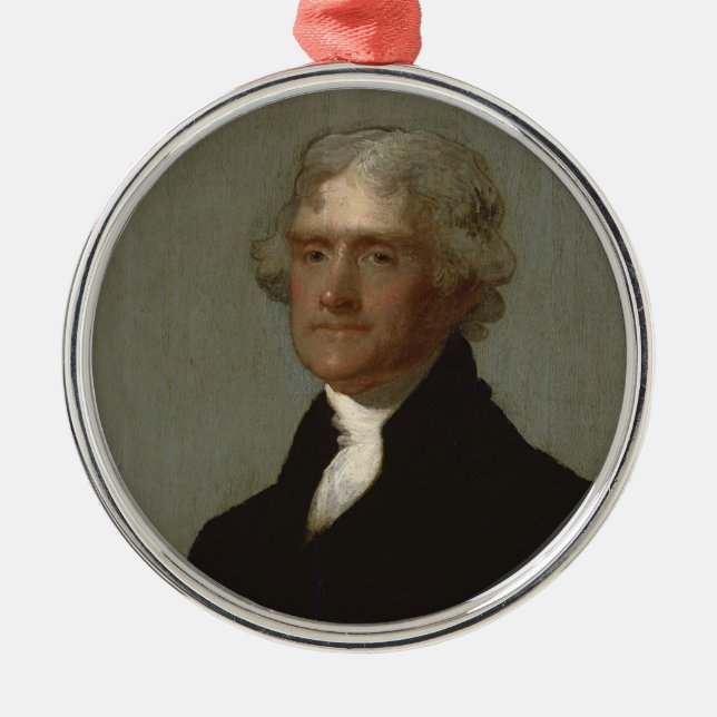 Thomas Jefferson Metal Ornament (Front)