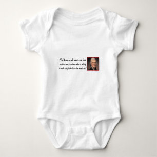 Thomas Jefferson On Democracy Baby Bodysuit
