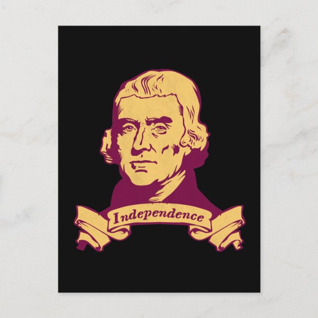 Thomas Jefferson Postcard (Front)