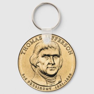 Thomas Jefferson Presidential $1 Coin Keychain