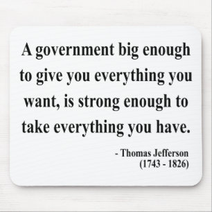 Thomas Jefferson Quote 1a Mouse Pad