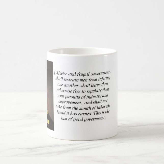 Thomas Jefferson quote 2 mug (Center)