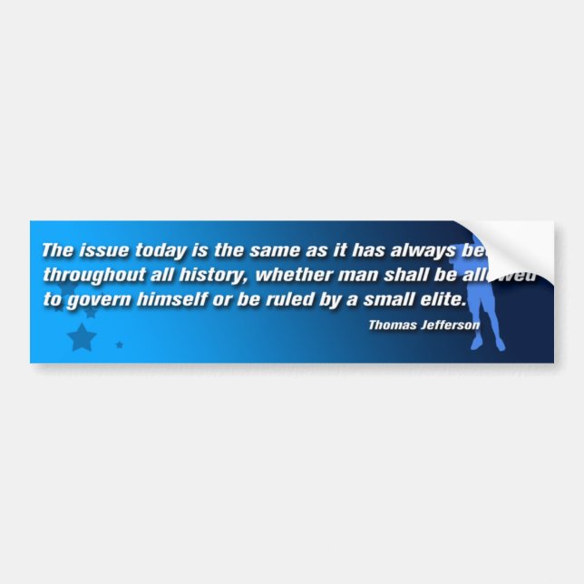 Thomas Jefferson Quote BumperSticker Bumper Sticker (Front)