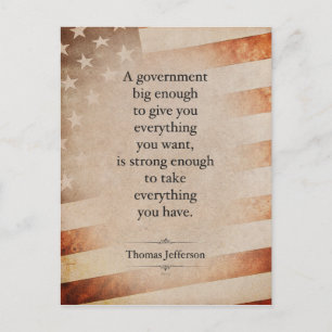 Thomas Jefferson Quote Postcard