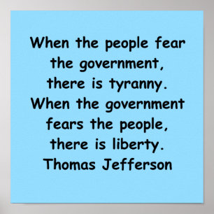 thomas jefferson quote poster