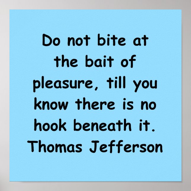 thomas jefferson quote poster (Front)