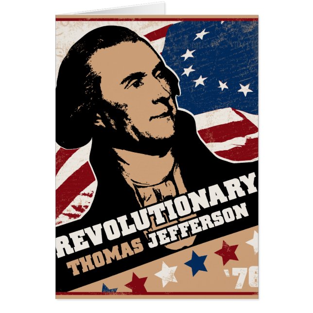Thomas Jefferson Revolutionary Card (Front)