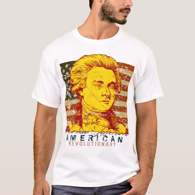 Thomas Jefferson T-Shirt - Customised (Front)