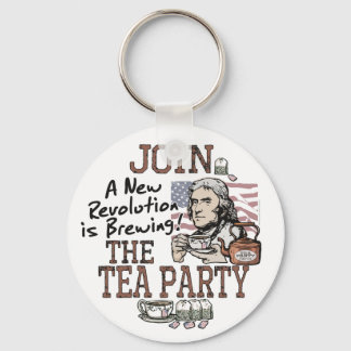 Thomas Jefferson Tea Party Shirts and Gifts Key Ring