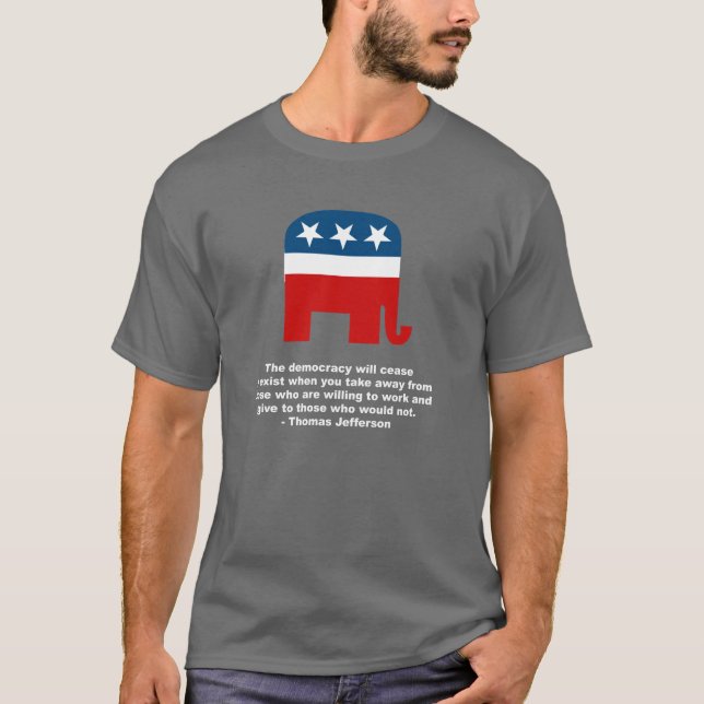 Thomas Jefferson - The democracy will cease to exi T-Shirt (Front)