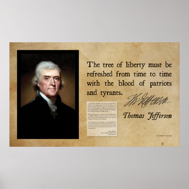 Thomas Jefferson - Tree of Liberty Poster (Front)