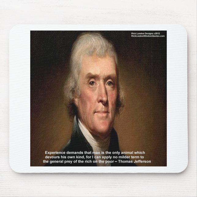 Thomas Jefferson Trickle Down Gifts & Cards Mouse Pad (Front)
