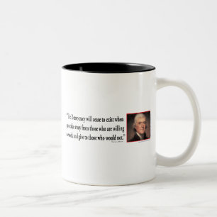 Thomas Jefferson Two-Tone Coffee Mug
