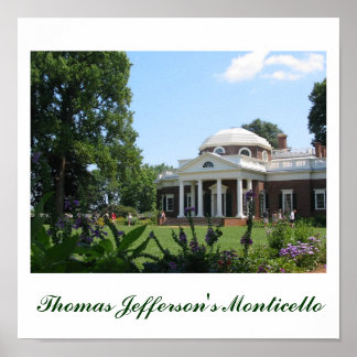Thomas Jefferson's Monticello Poster