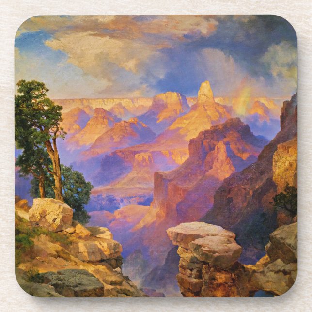 Thomas Moran art, Grand Canyon with Rainbow Coaster (Front)