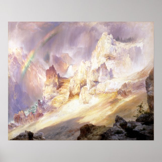 Thomas Moran Rainbow over the Grand Canyon Poster (Front)