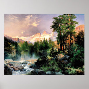Thomas Moran - Three Tetons Poster