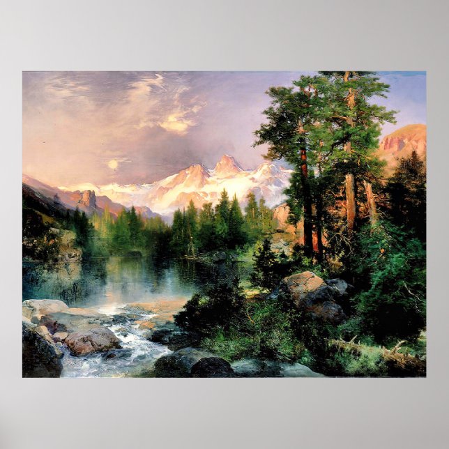 Thomas Moran - Three Tetons Poster (Front)