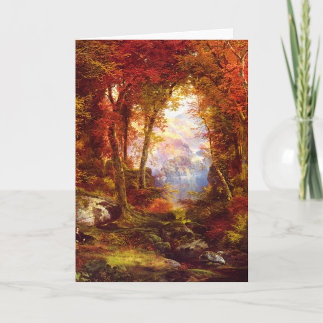 Thomas Moran - Under the Trees Holiday Card (Front)